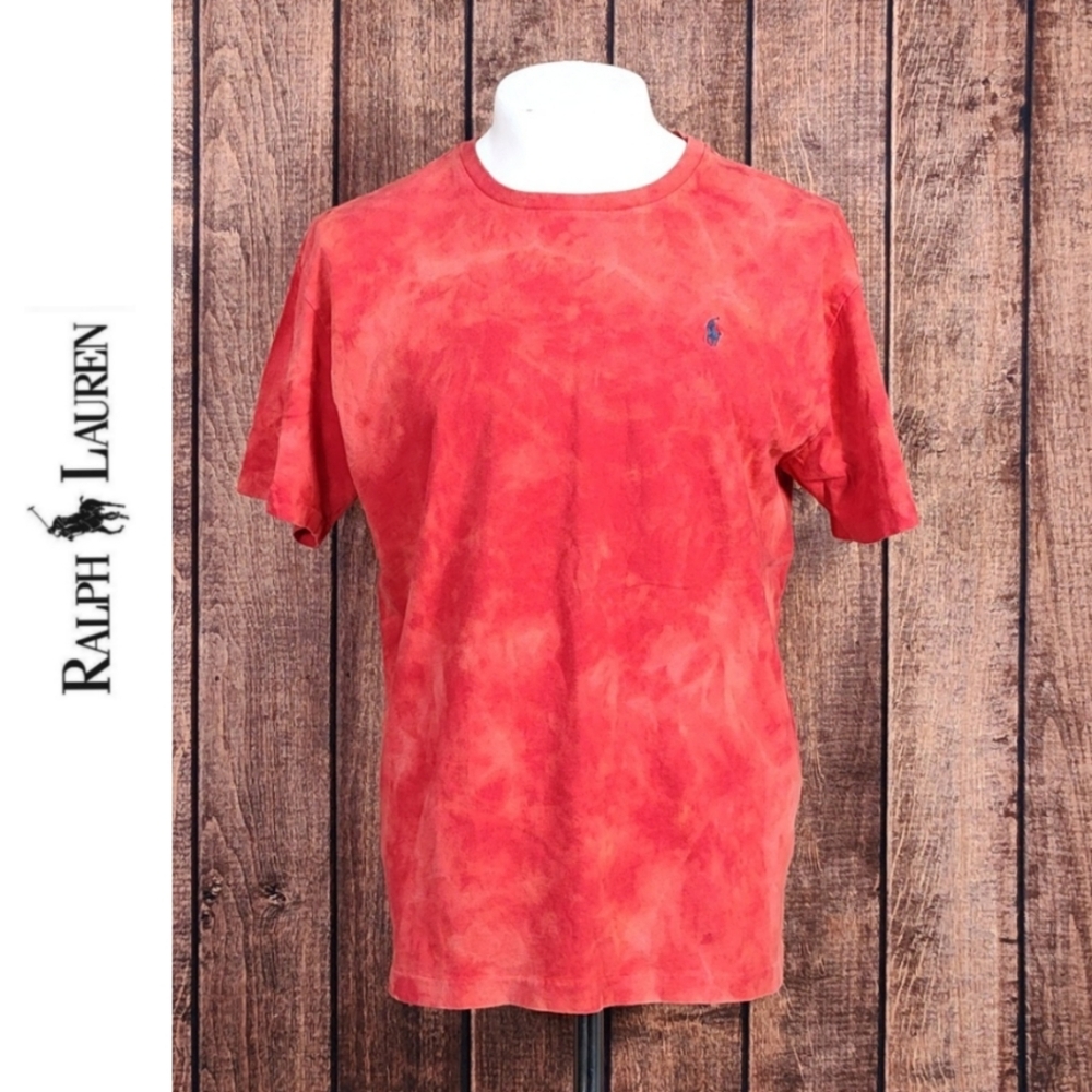 Vtg Polo by Ralph Lauren Tie Dye Men Crew Neck T Shirt